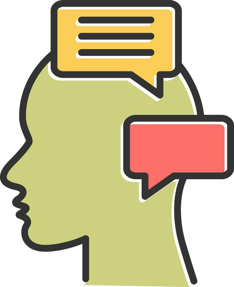 Inner Talk Vector Icon