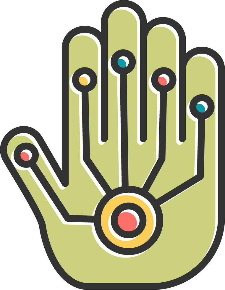 Wired Gloves Vector Icon