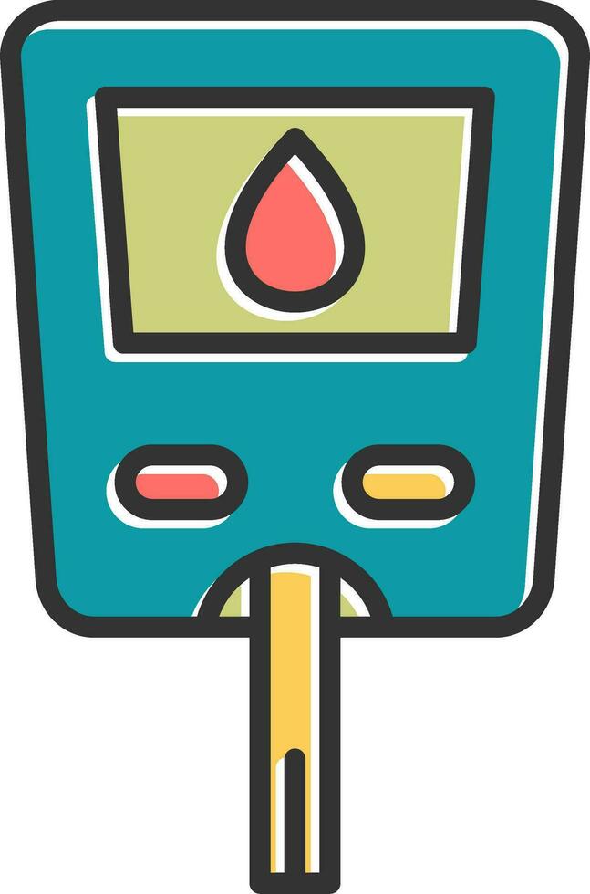 Glucose Meter Vector Icon