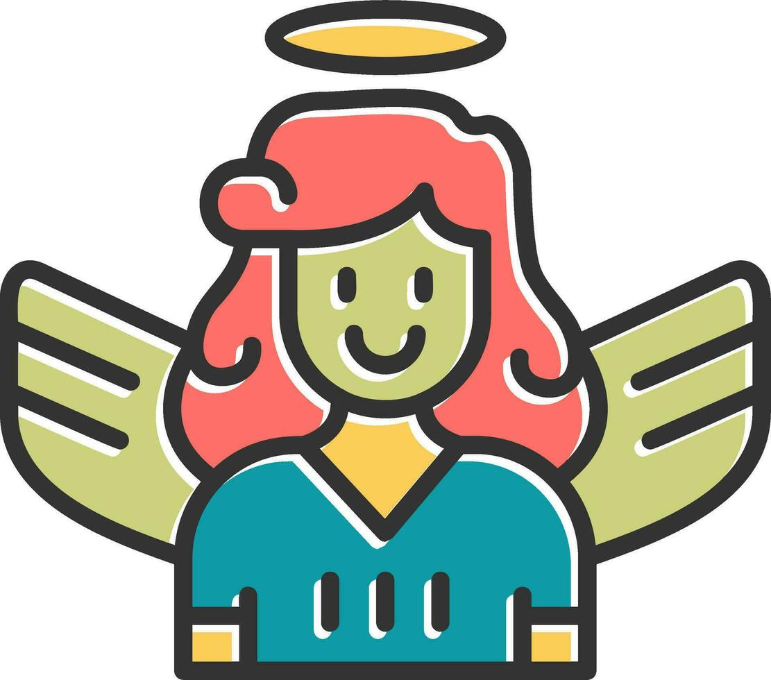 ángel vector icono