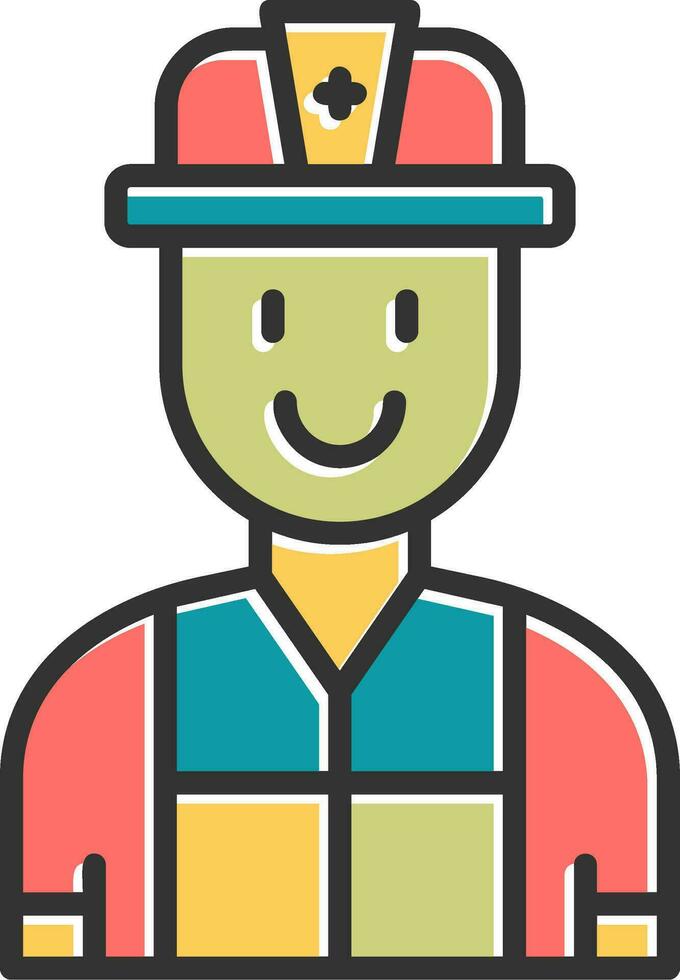 Firefighter Vector Icon