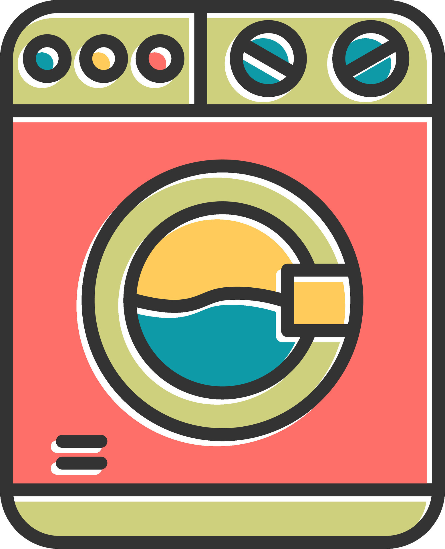 Washing Machine Vector Icon 31790710 Vector Art at Vecteezy