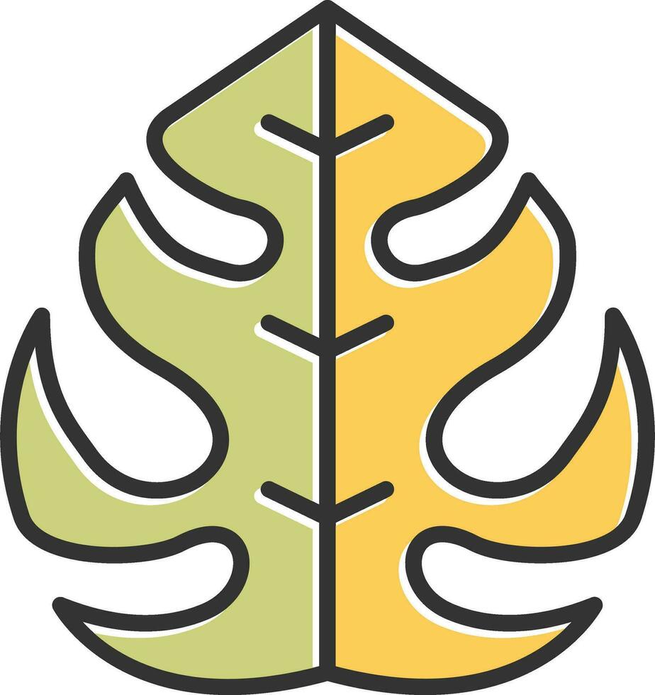 Philodendron Vector Icon