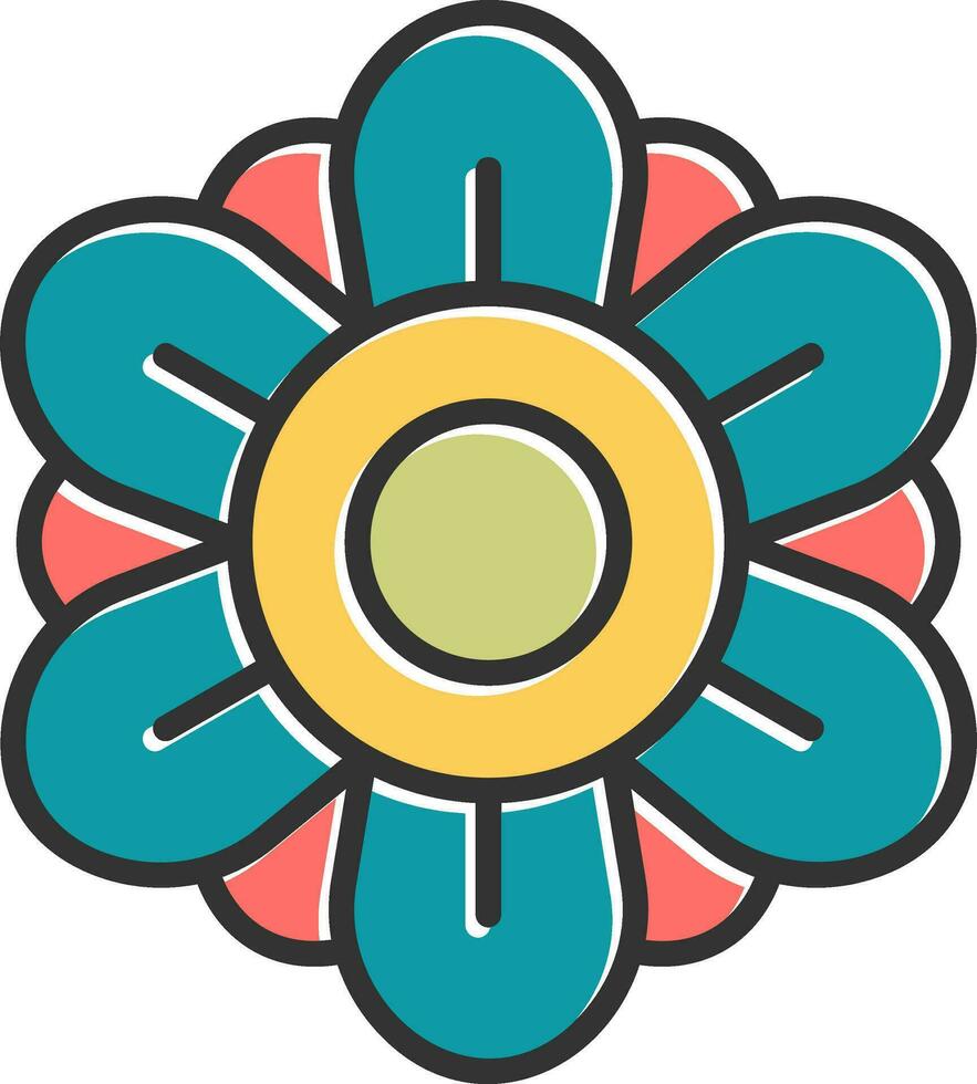 Dahlia Vector Icon