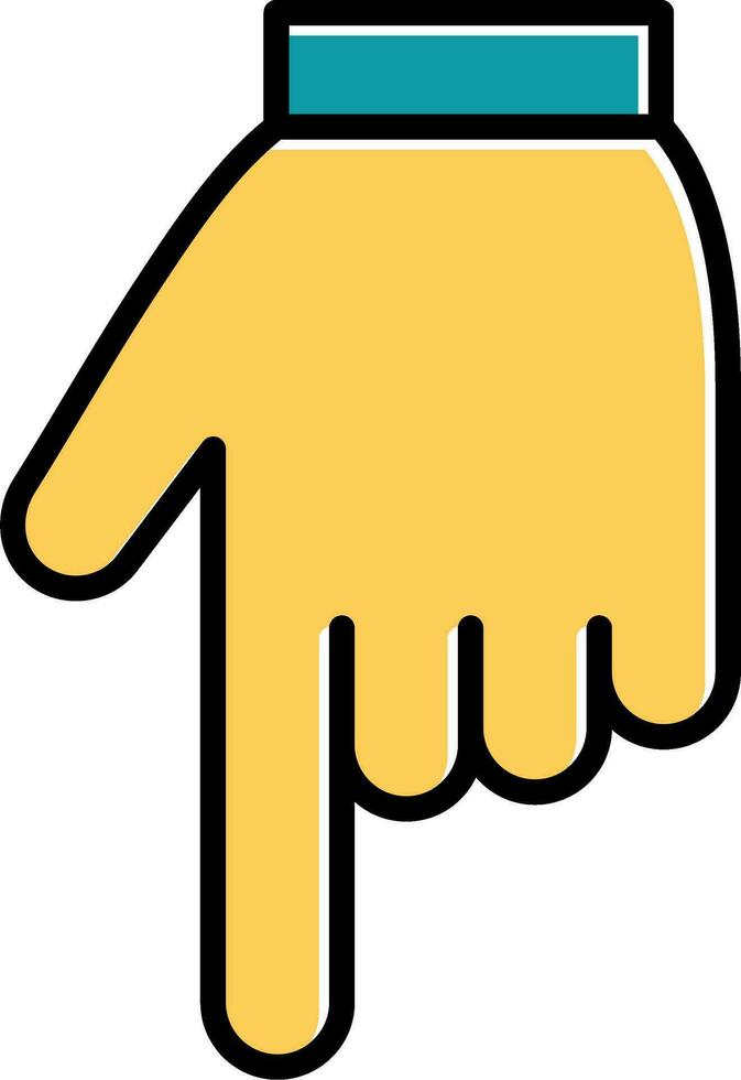Down Vector Icon