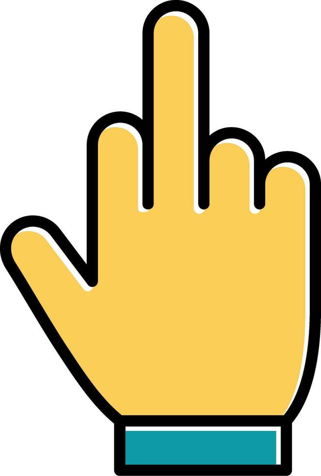 Middle Finger Vector Icon