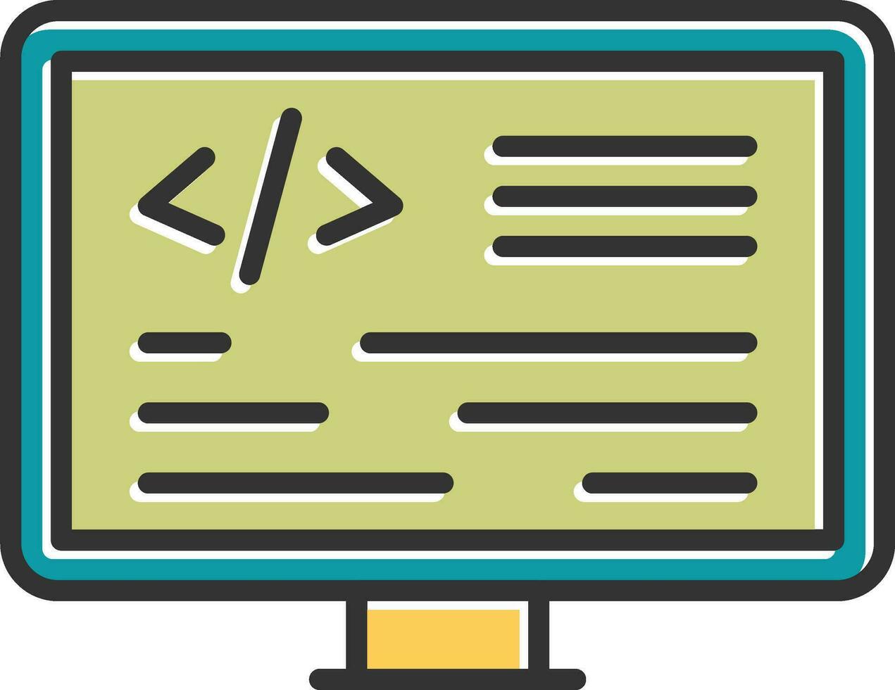 icono de vector de programación