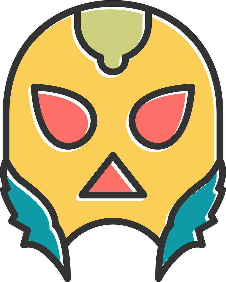 lucha mascaras vector icono