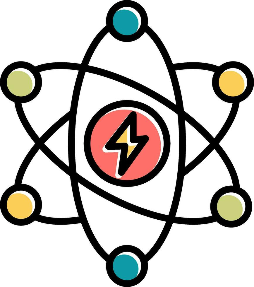 Atomic Energy Vector Icon