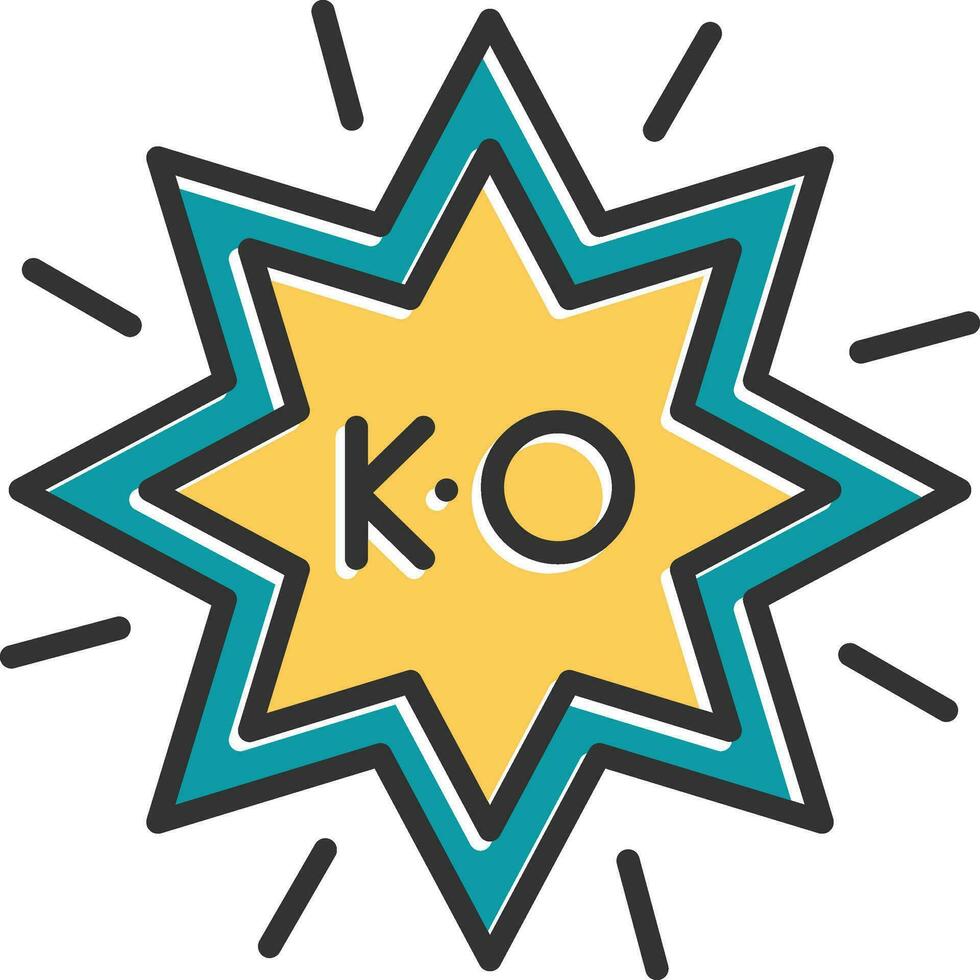 ko vector icono