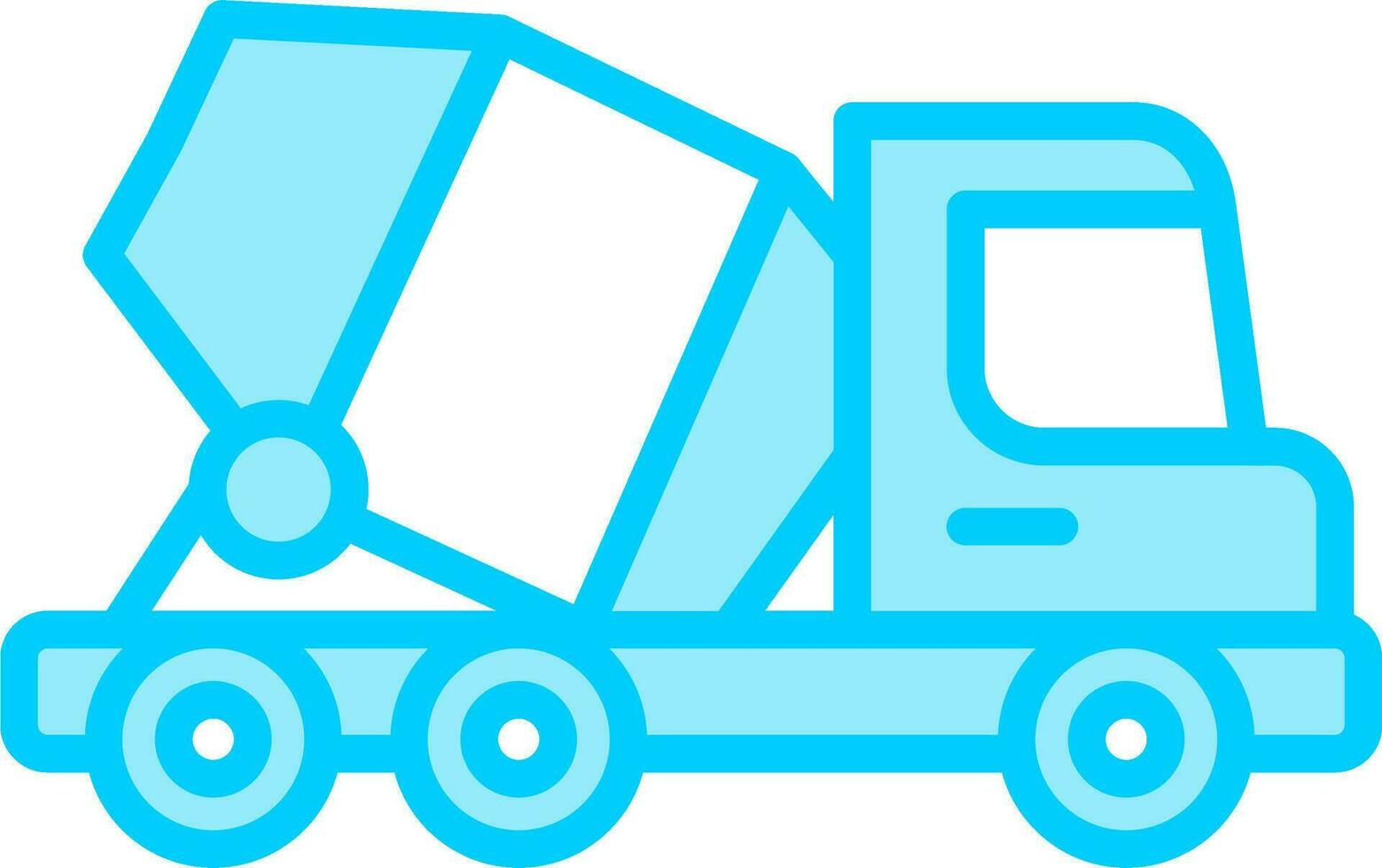 Concrete Mixer Vector Icon