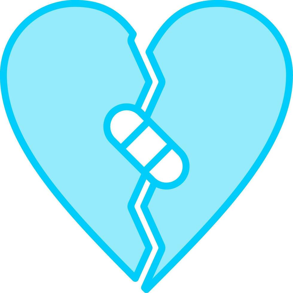 Broken Heart Vector Icon