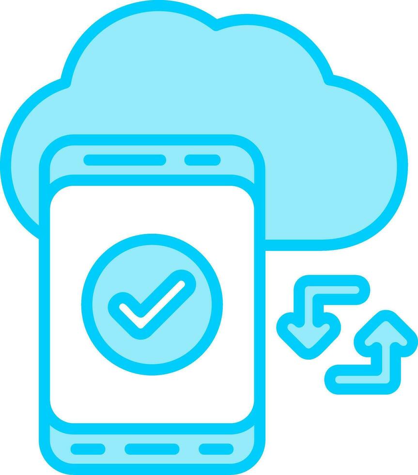 Cloud Sync Vector Icon