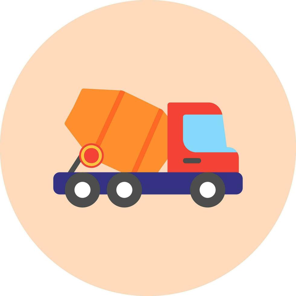 Concrete Mixer Vector Icon