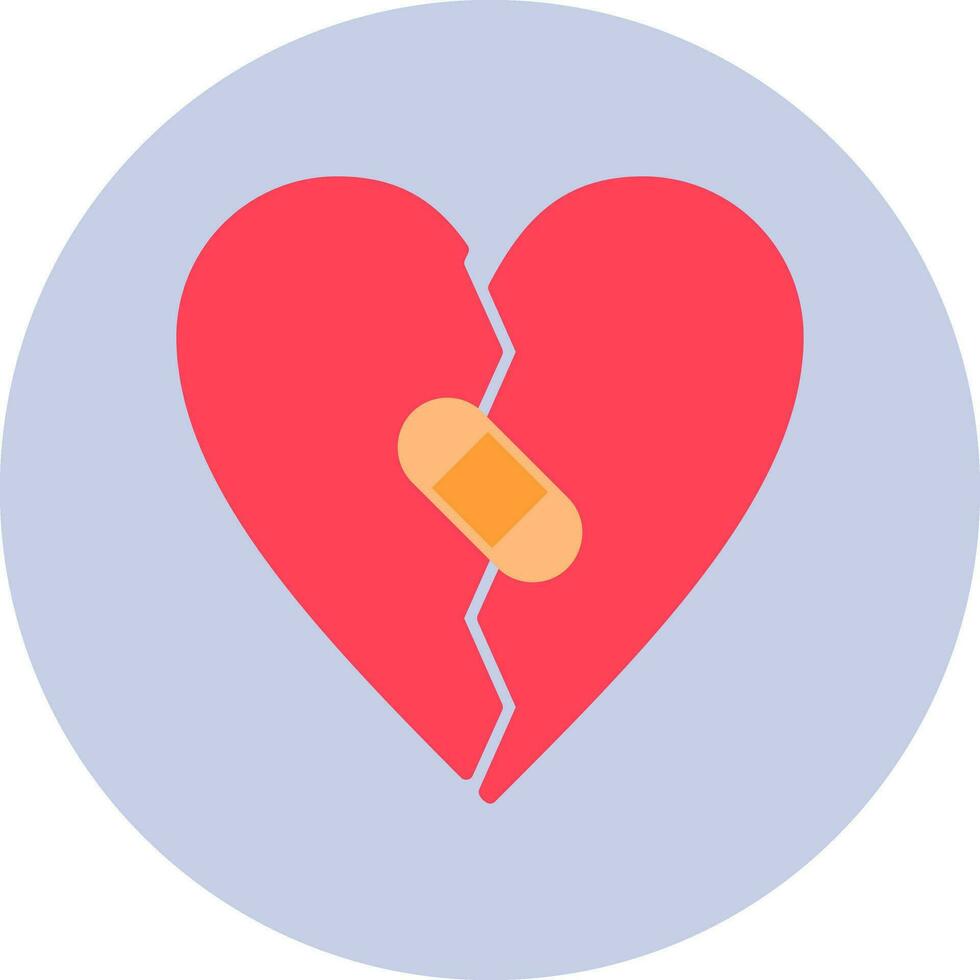 Broken Heart Vector Icon