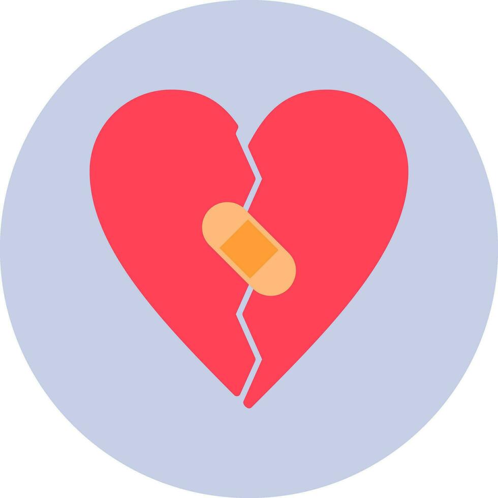 Broken Heart Vector Icon