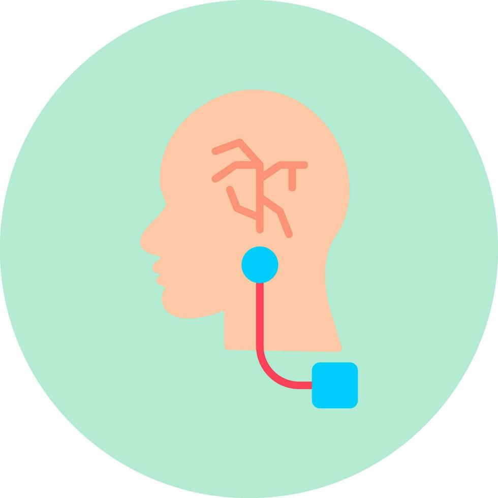 Vagus Nerve Stimulation Vector Icon