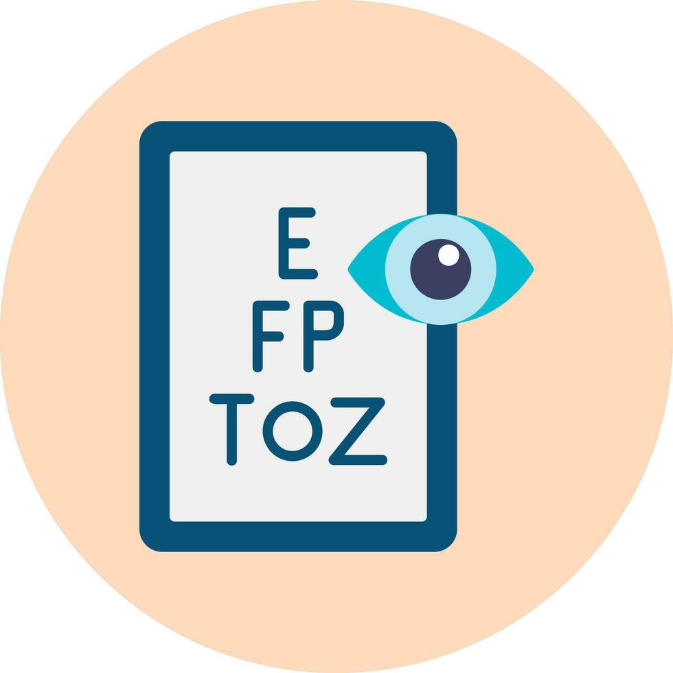 icono de vector de prueba de ojo