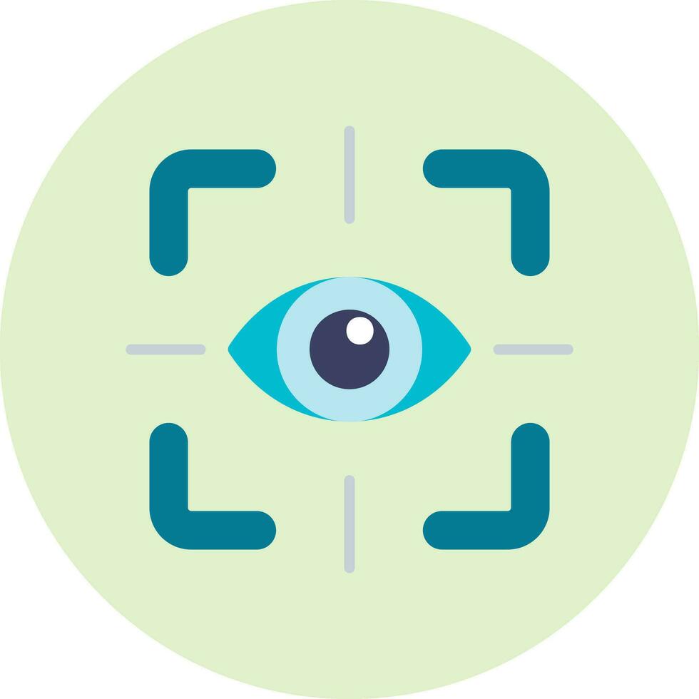 icono de vector de prueba de ojo