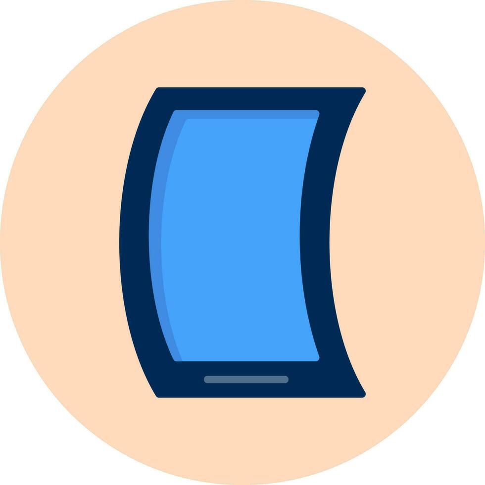 Flexible Mobile Phone Vector Icon