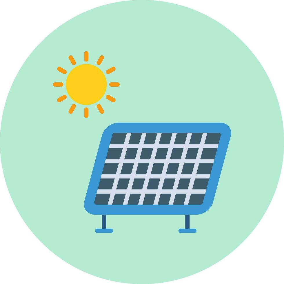 icono de vector de panel solar