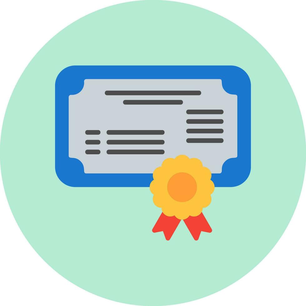 icono de vector de certificado