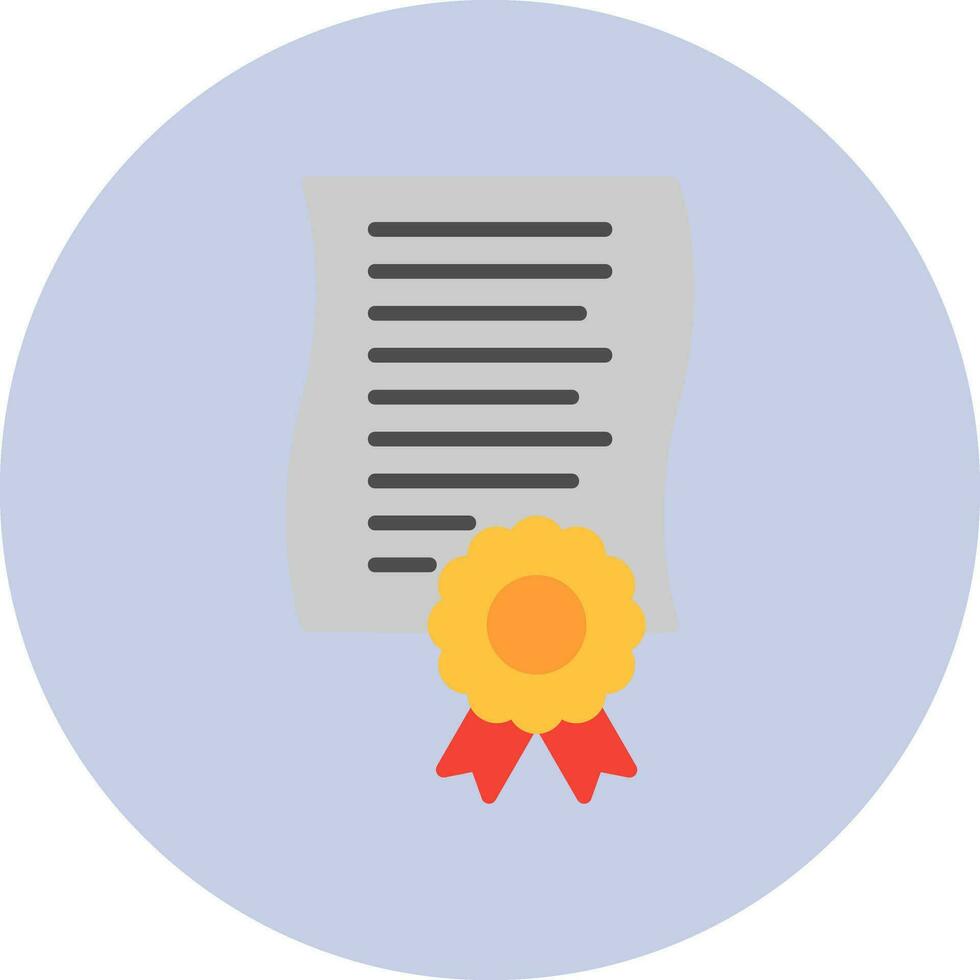 icono de vector de certificado