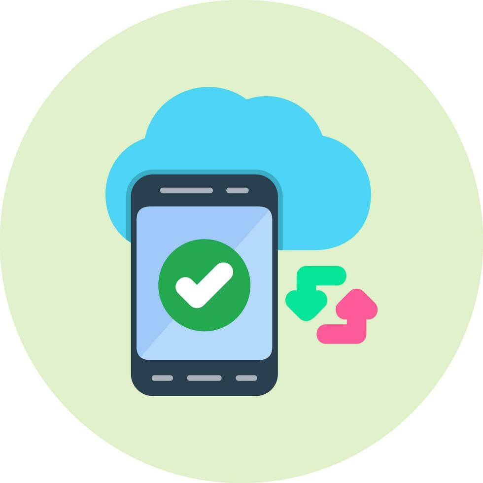 Cloud Sync Vector Icon