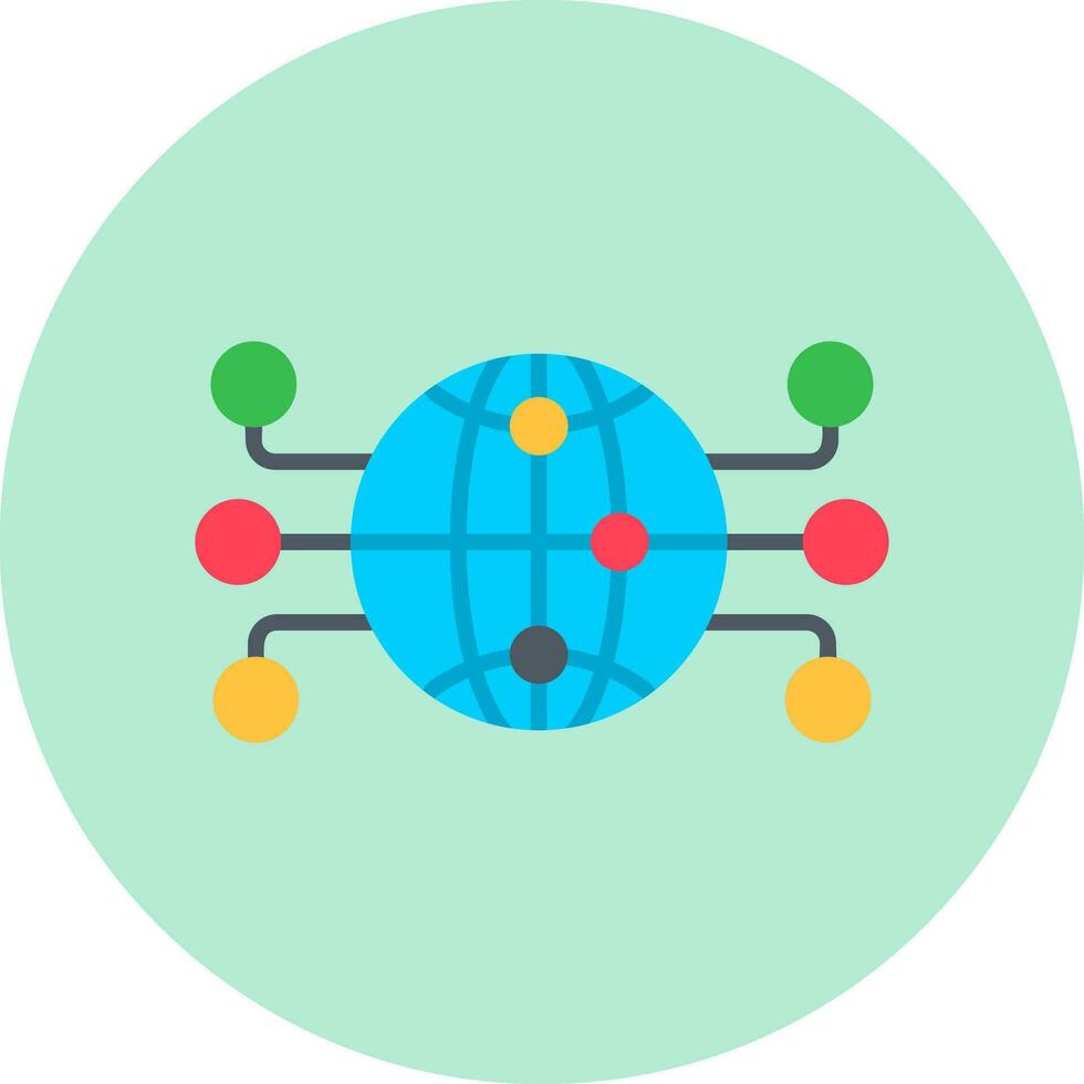 Global Network Vector Icon