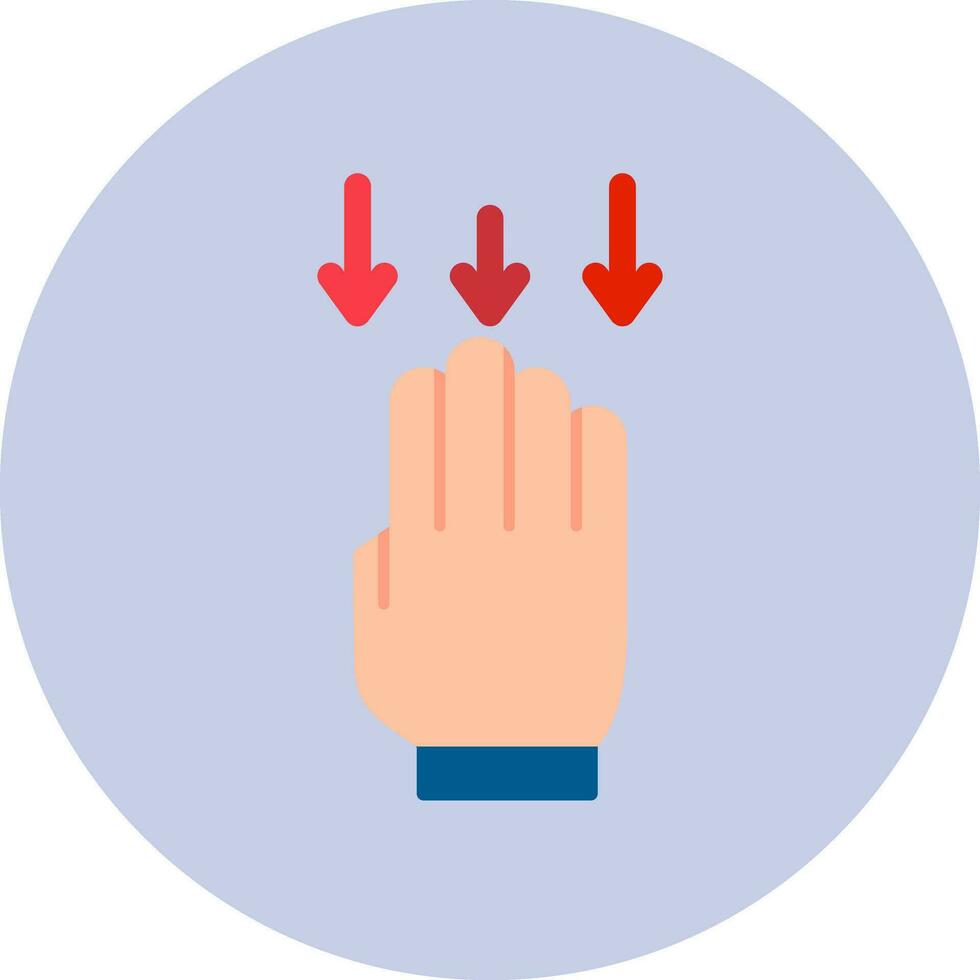 Swipe Down Vector Icon