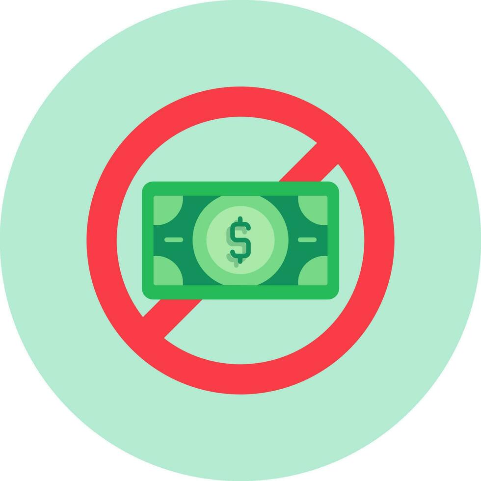 No Money Vector Icon