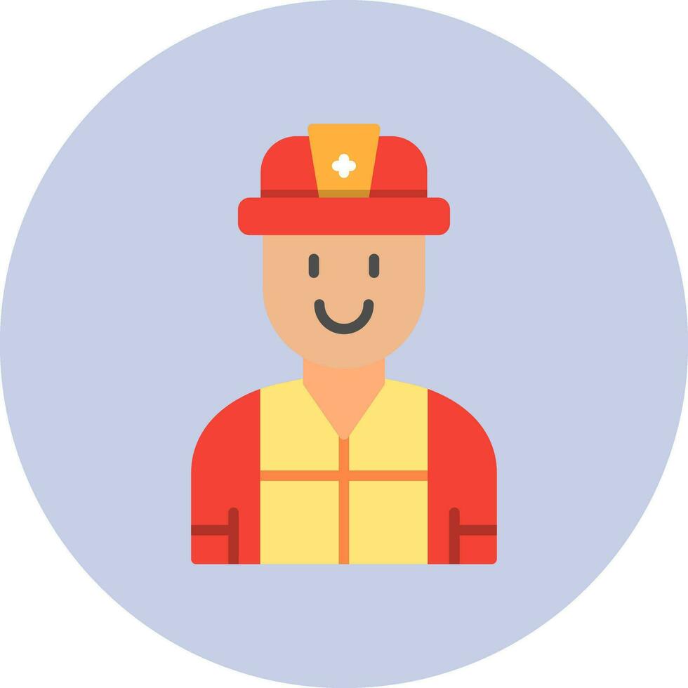 Firefighter Vector Icon