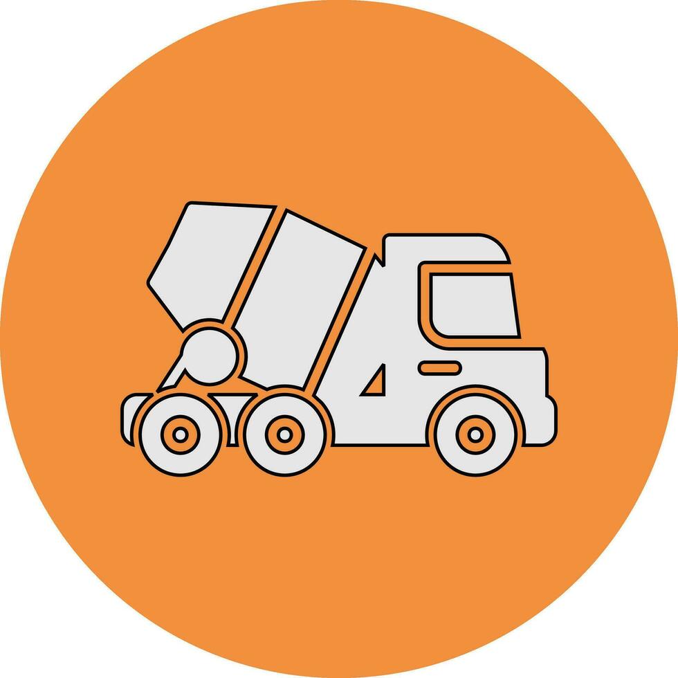 Concrete Mixer Vector Icon