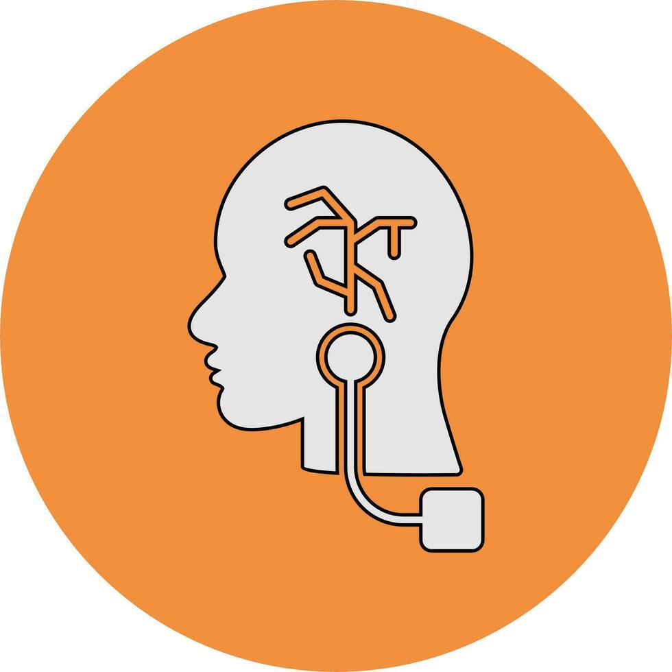 Vagus Nerve Stimulation Vector Icon