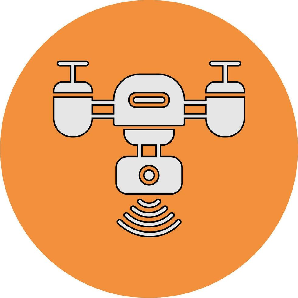 Smart Drone Vector Icon