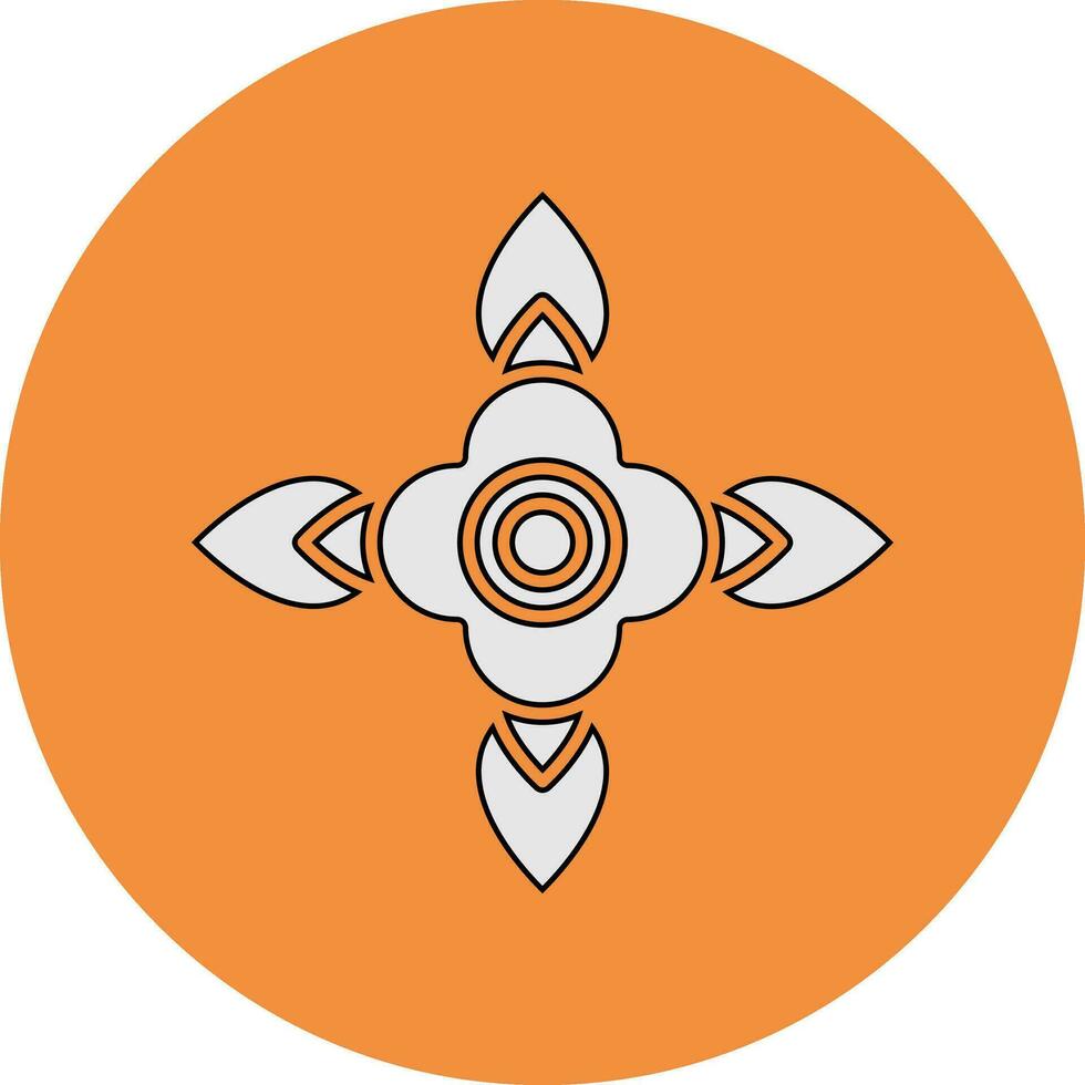 Blood Flower Vector Icon