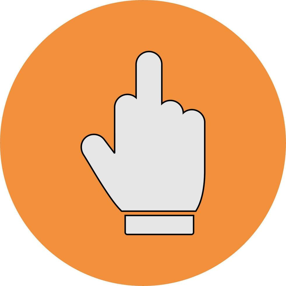 Middle Finger Vector Icon