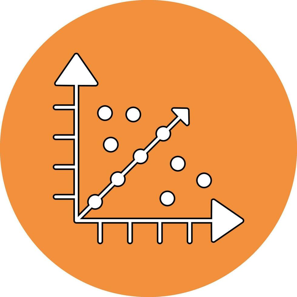 Regression Vector Icon