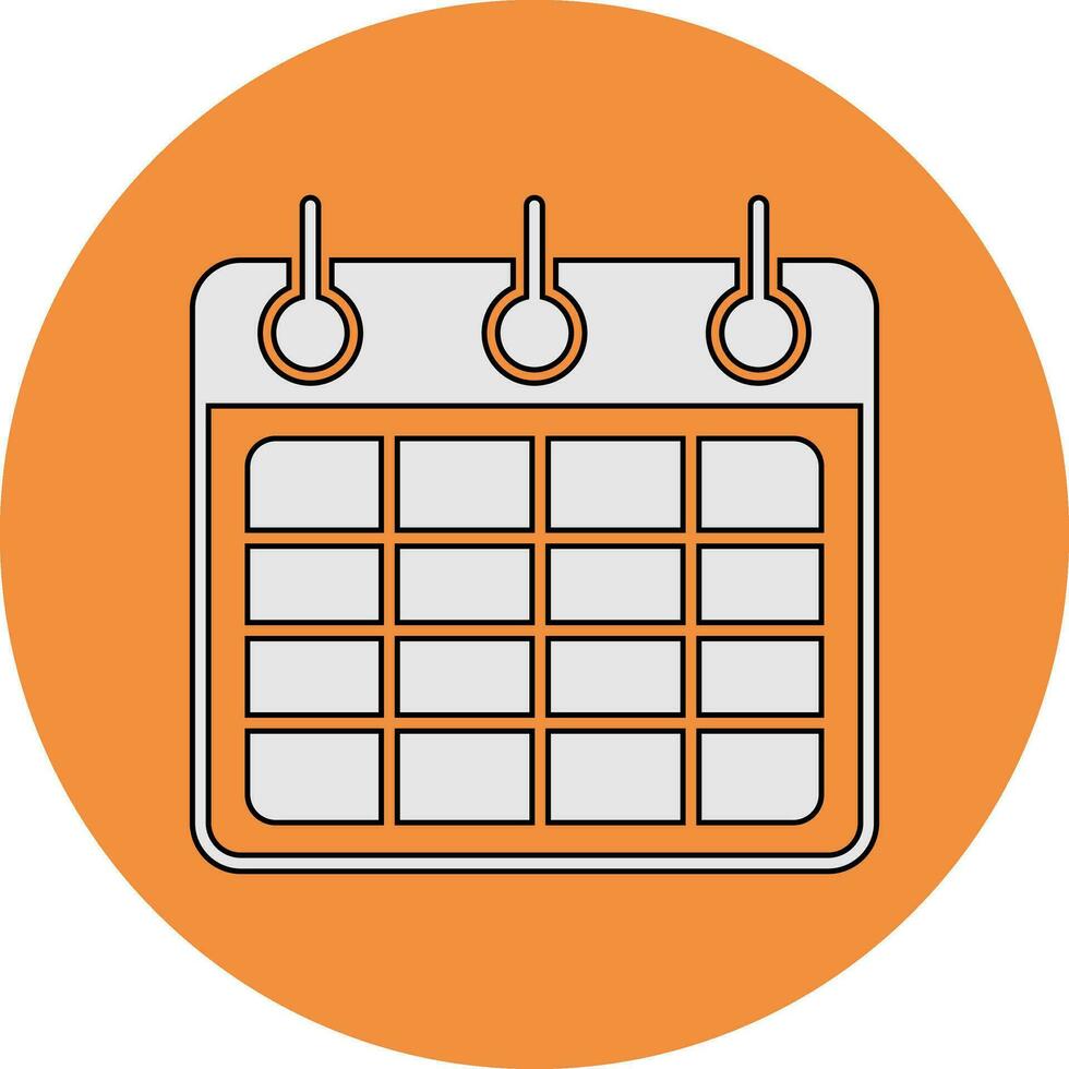 icono de vector de calendario