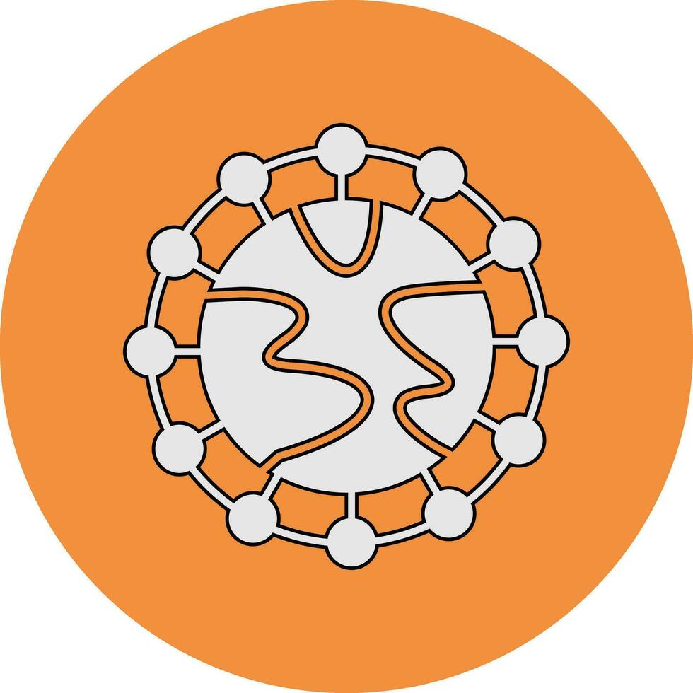 Global Network Vector Icon