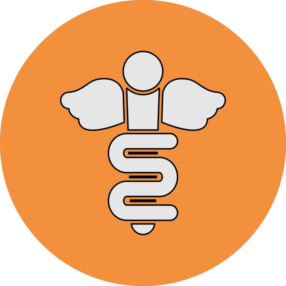 Rod Of Asclepius Vector Icon