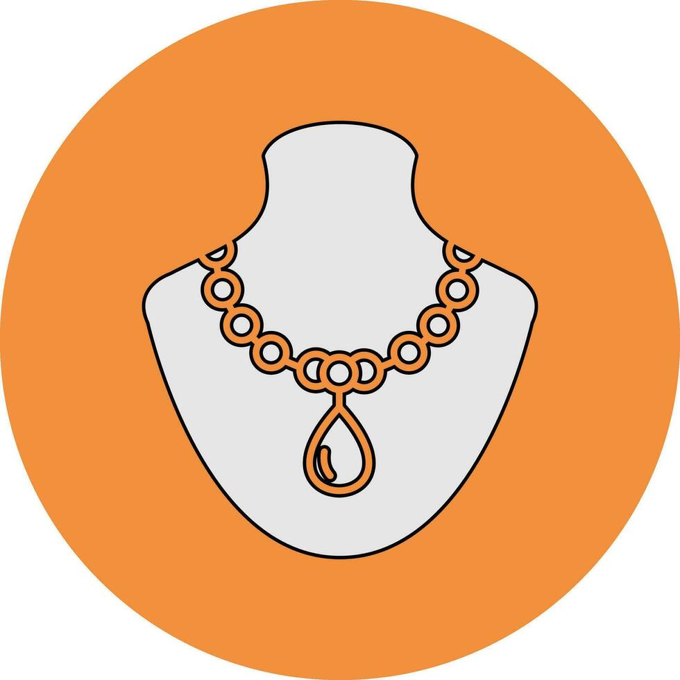 icono de vector de collar