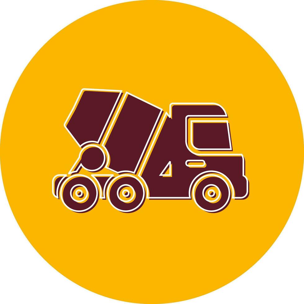 Concrete Mixer Vector Icon