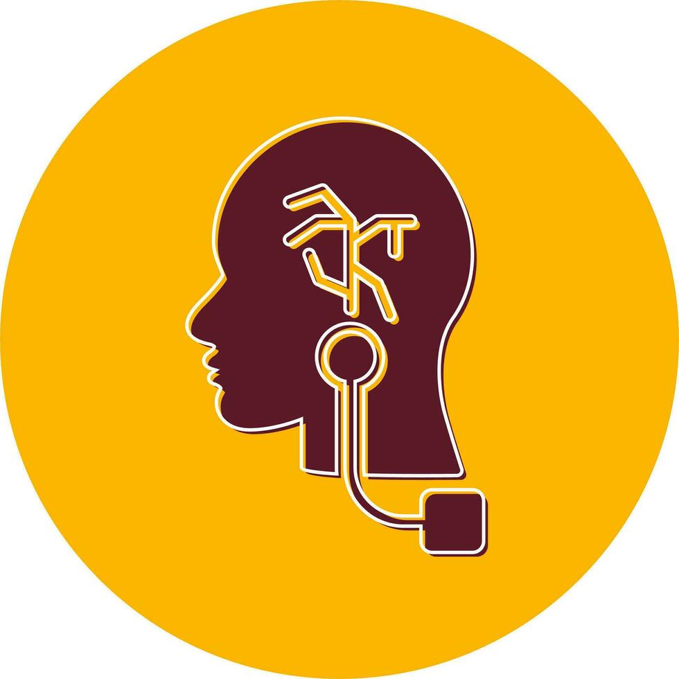 Vagus Nerve Stimulation Vector Icon