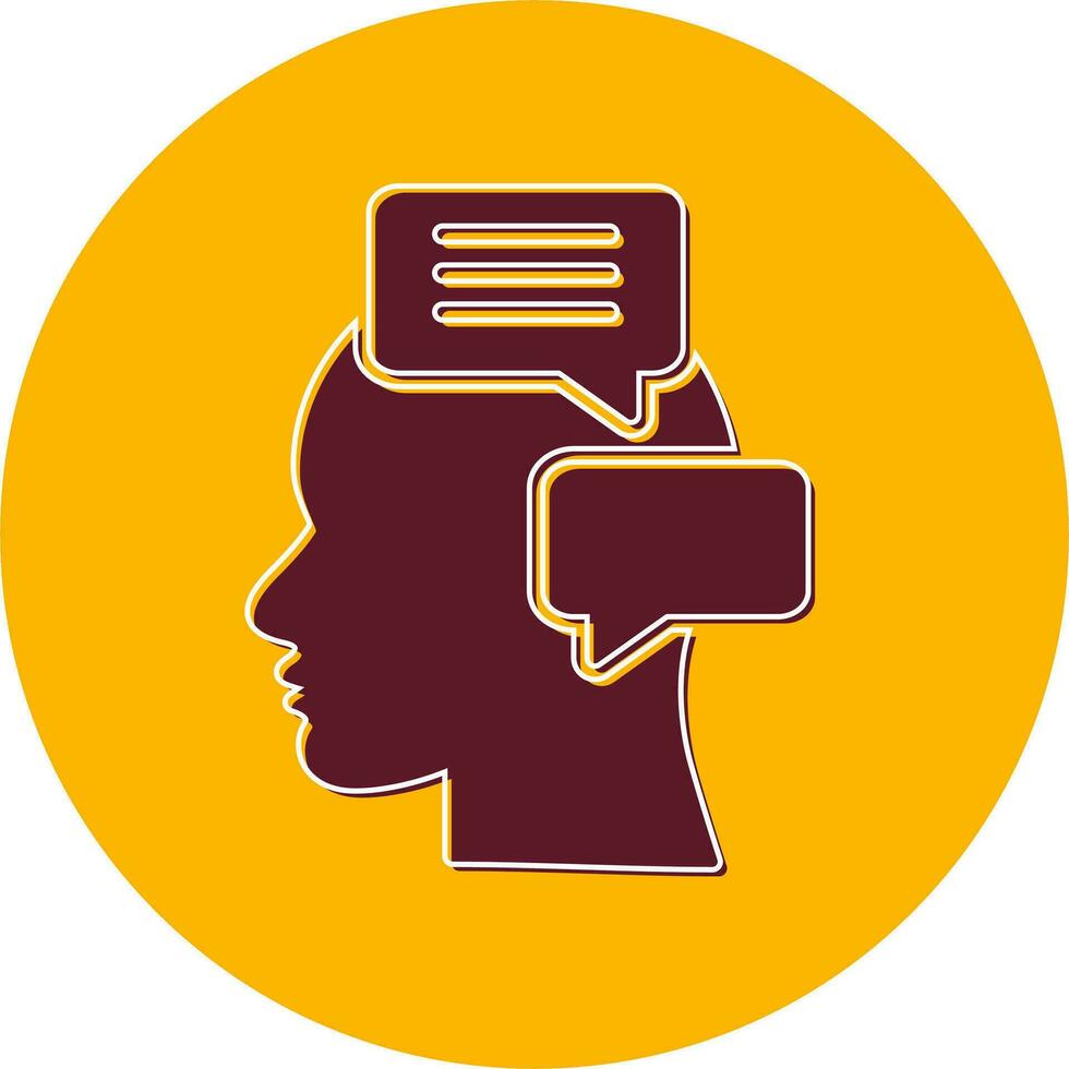 Inner Talk Vector Icon