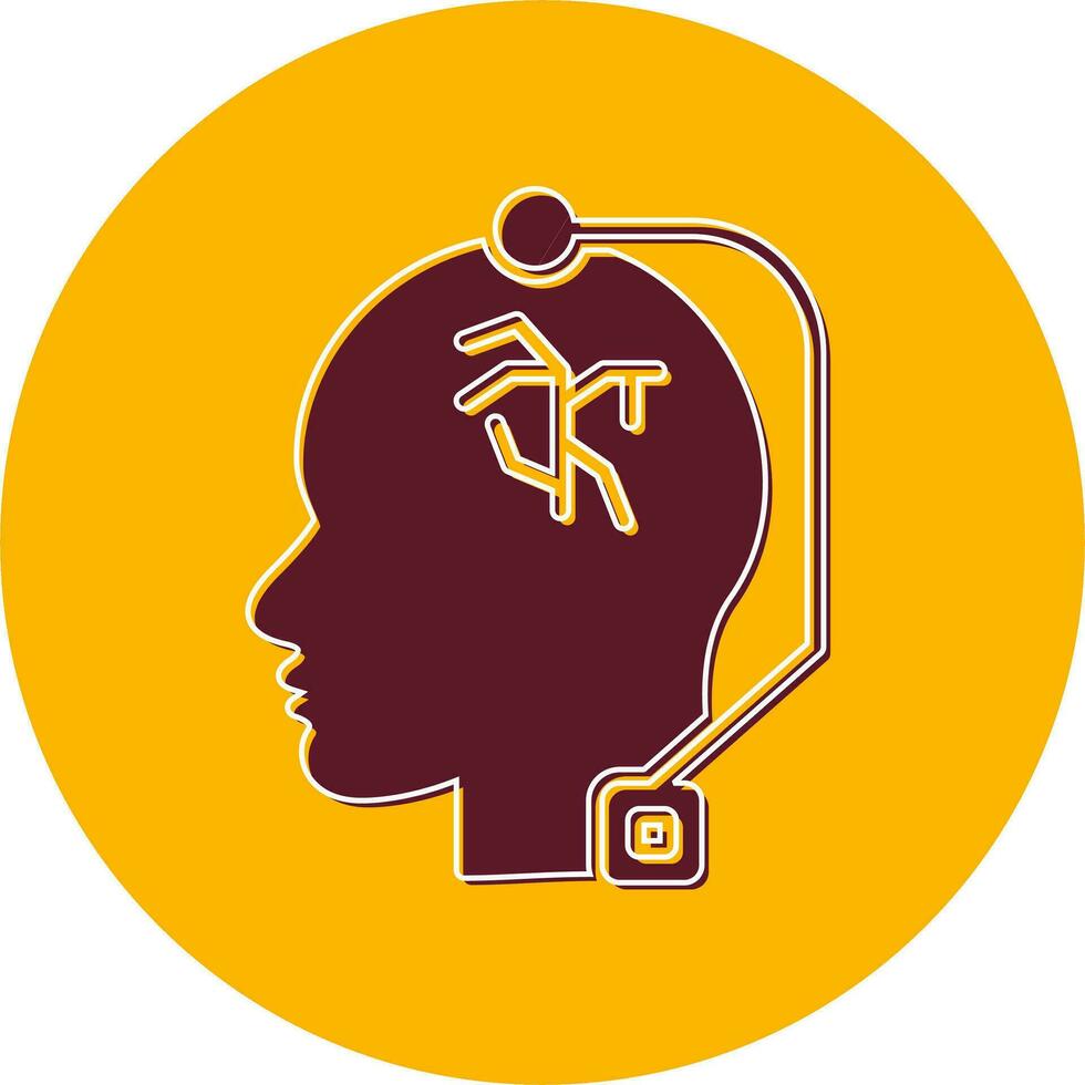 Deep Brain Stimulation Vector Icon