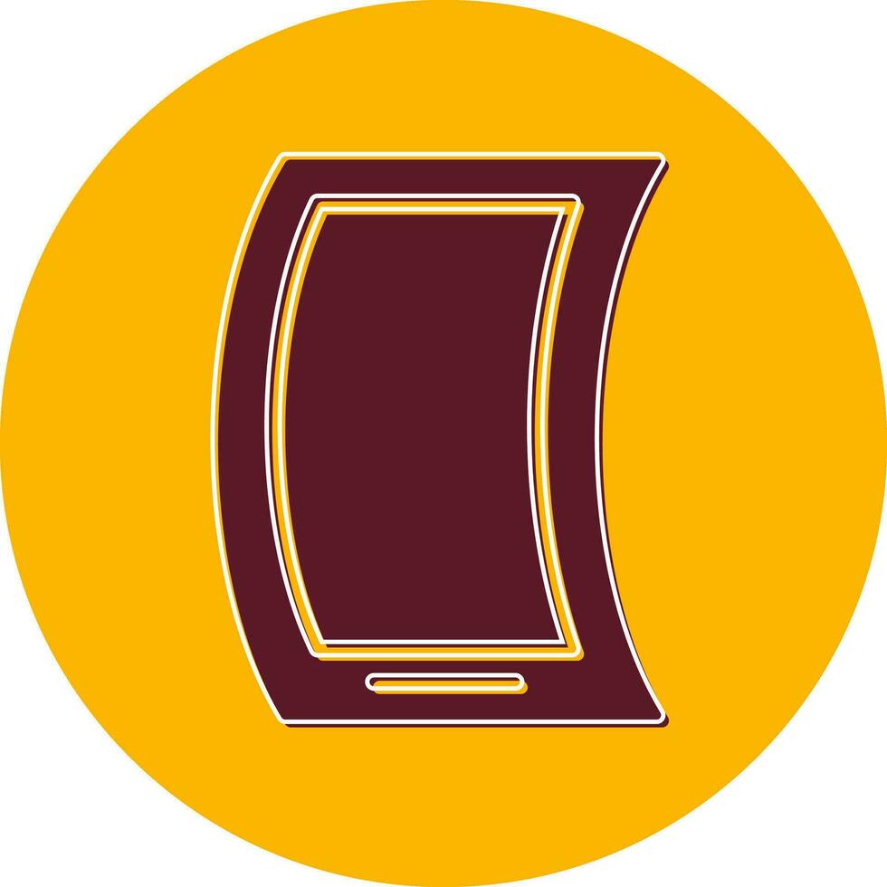 Flexible Mobile Phone Vector Icon