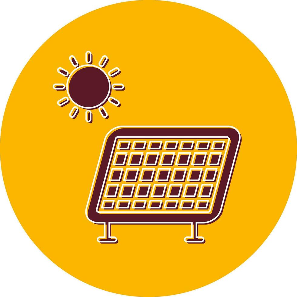 icono de vector de panel solar