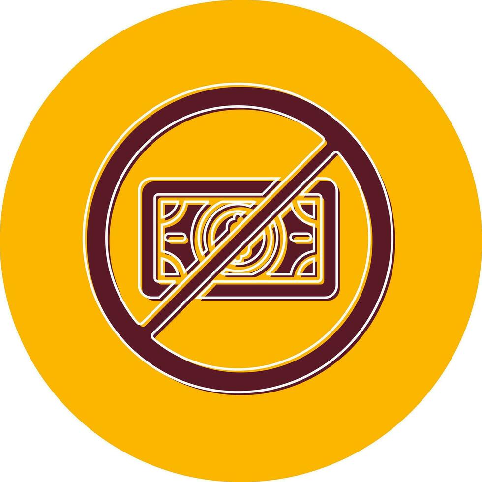 No Money Vector Icon