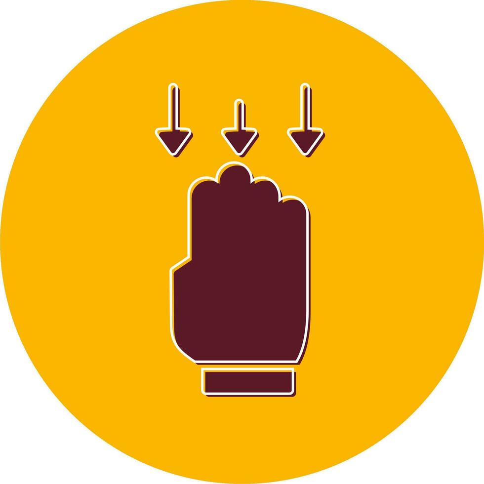 Swipe Down Vector Icon